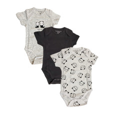 Fox & Bunny Baby Bodysuit Multi 3pcs pack L-68A